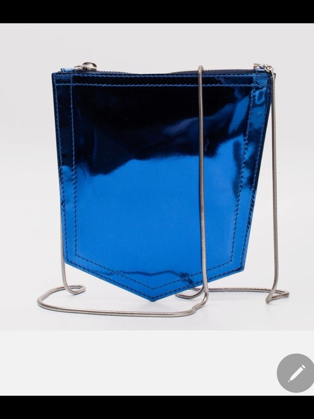 Maison Martin Margiela Metallic Electric Blue Crossbody with Chain